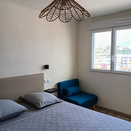 3 Pieces Vue - Clim - 5 Min De La A Pied Daire Antibes